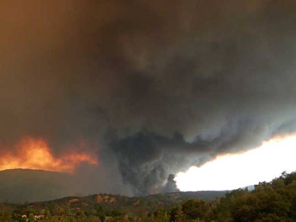 The north end of the Valley Fire