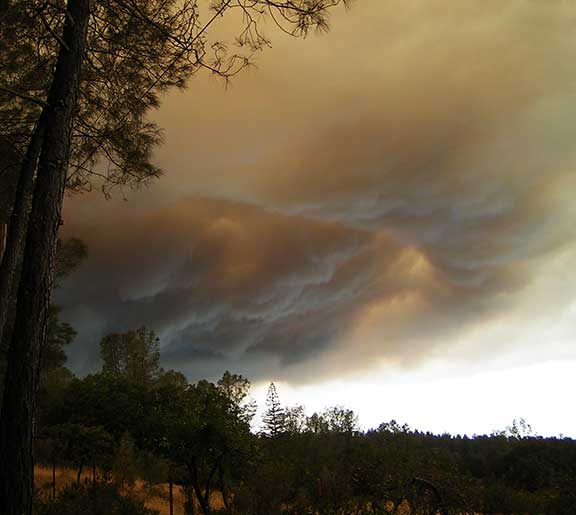 First image of the Valley Fire